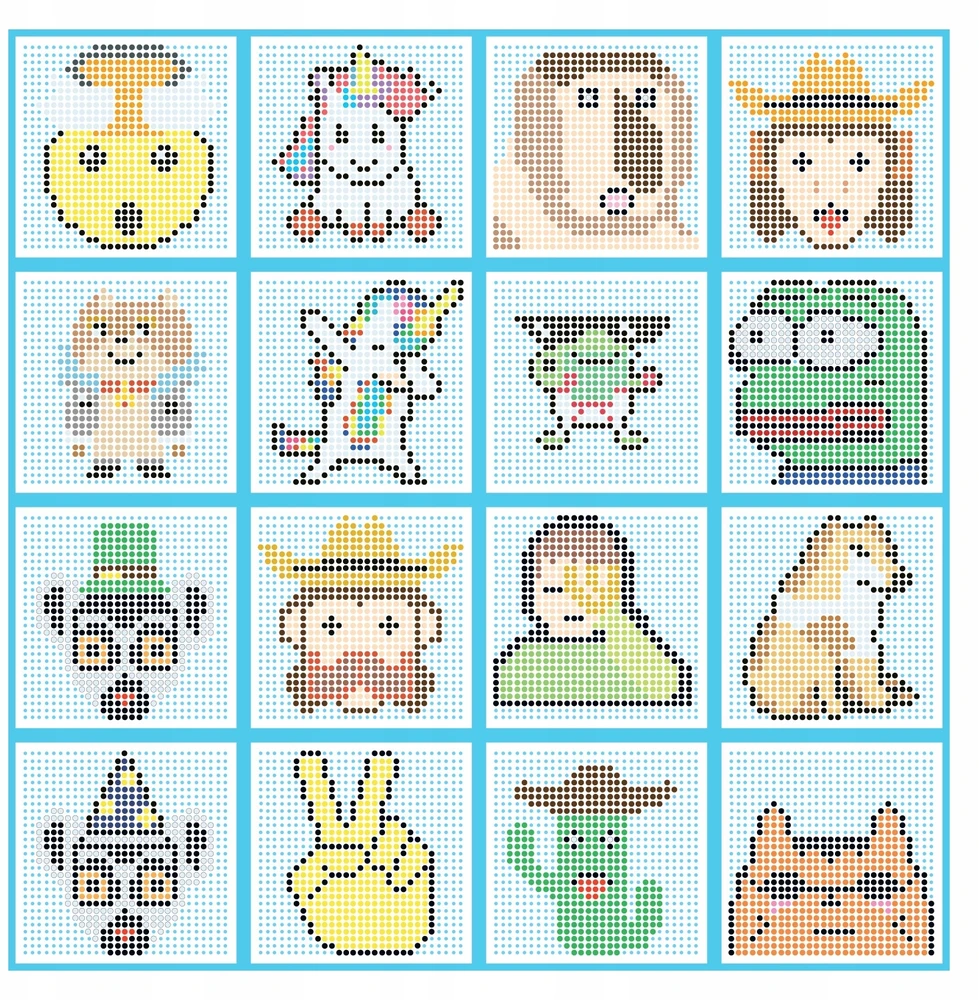 La Manuli Lyginimo karoliukų RINKINYS Juokingi lyginimo karoliukai MEMES ir EMOJI raštai 4500 vnt.