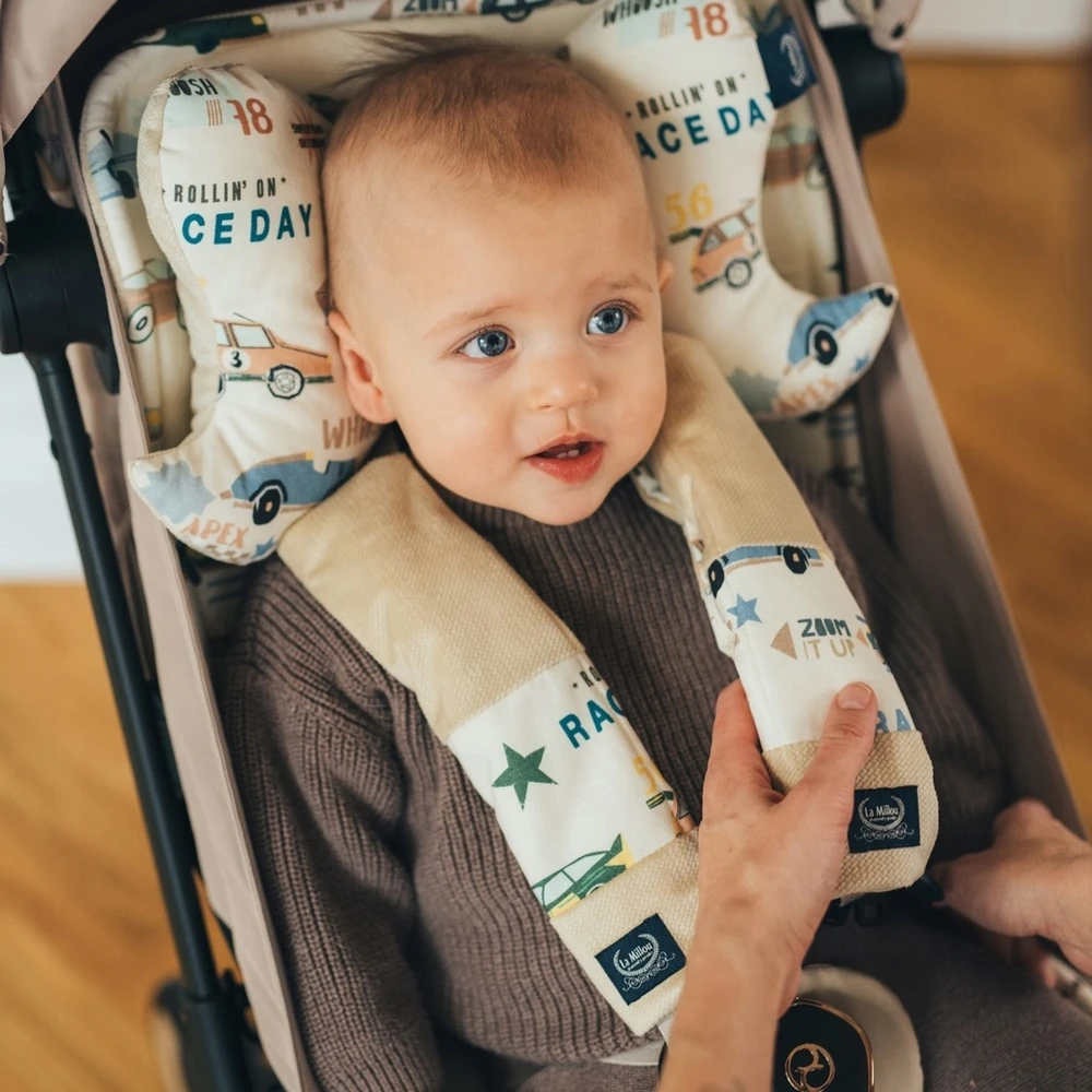 La Millou Velvet BEBE MIGNON VANILLA vežimėlio diržų apsaugos