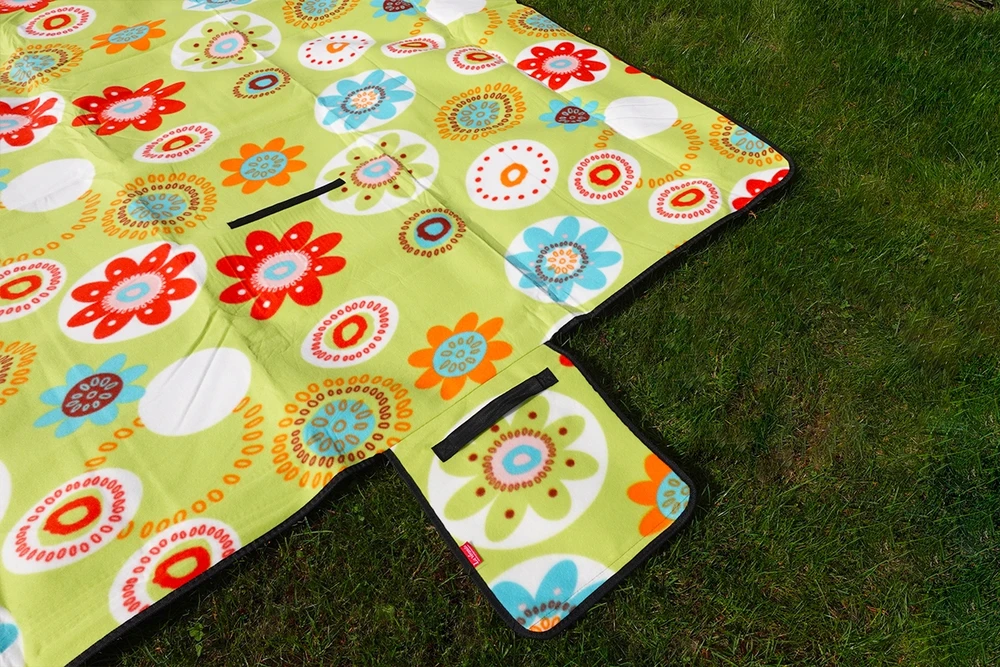La Veranda Koc Piknikowy Wodoodporna Mata Plażowa 200x200 cm Termo Koc su Zapinką