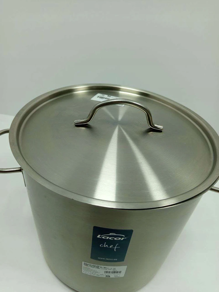 Lacor Marmitas traiteur Inox pro D: 28 cm + dangtelis - inox