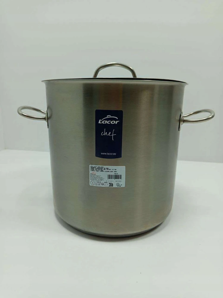Lacor Marmitas traiteur Inox pro D: 28 cm + dangtelis - inox