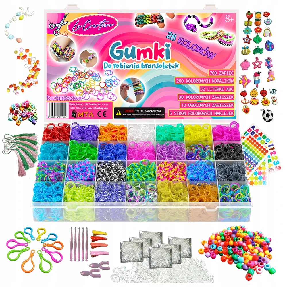 LaCreativa Guminės juostos apyrankėms gaminti 15 000 vnt. XXXL DOVANŲ KOKYBĖ La Creativa