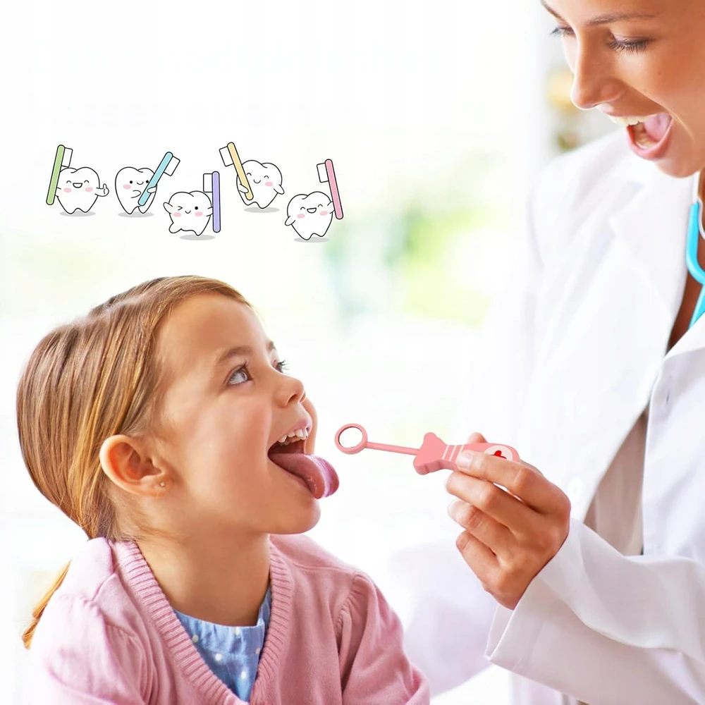 Lacreativa MAŽAS GYDYTOJŲ RINKINYS MAŽAS MEDINIS ODONTOTOJO GYDYTOJAS LAGAMINIUJE ŽAISLŲ BŪTINĖ