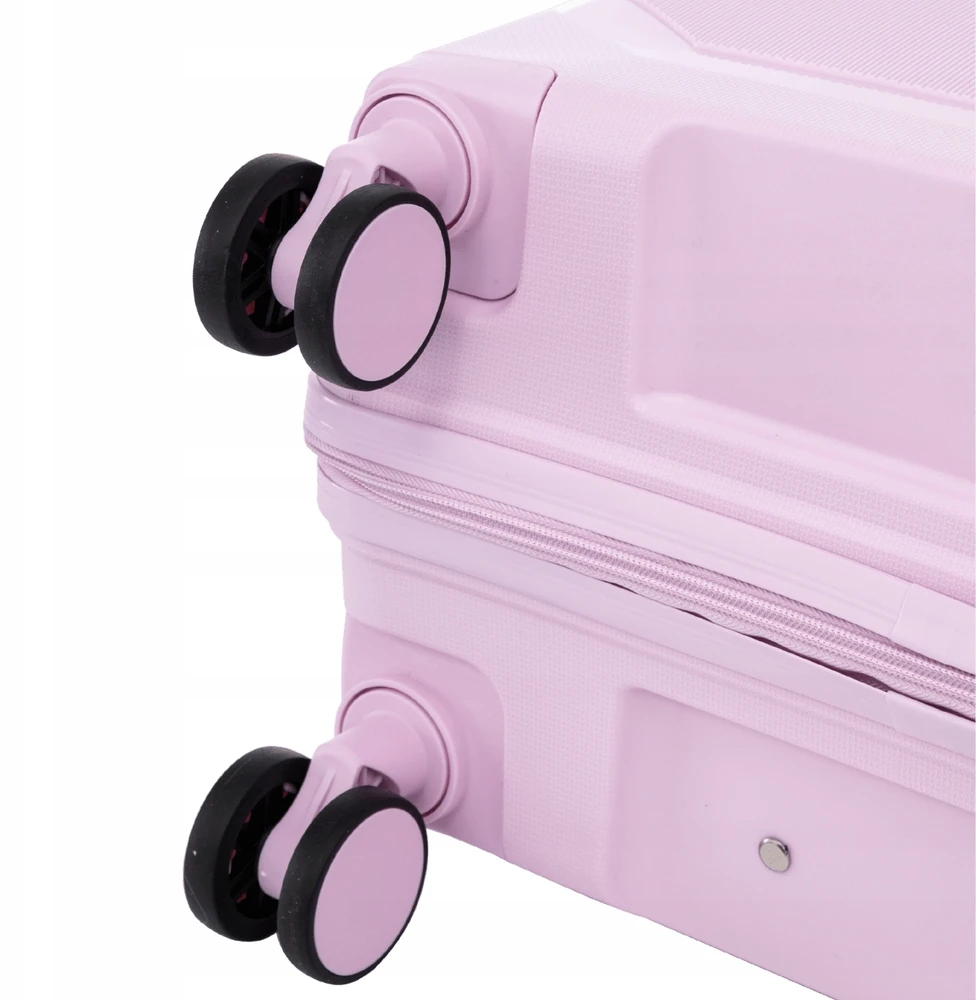 Lagaminas Wings CKT02, S, šviesiai rožinis 55x40x20cm Ryanair ir Wizzair,polipropilenas , TSA spyna