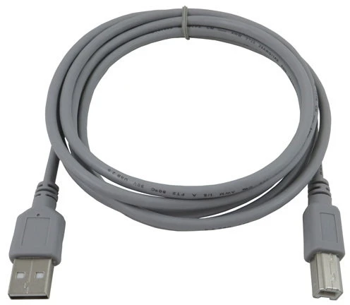 USB Kabelis - LINDY Anthra Line USB 2.0 Type A į B Laidas M/M, 5 m, Pilkas