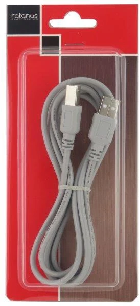 USB Kabelis - LINDY Anthra Line USB 2.0 Type A į B Laidas M/M, 5 m, Pilkas
