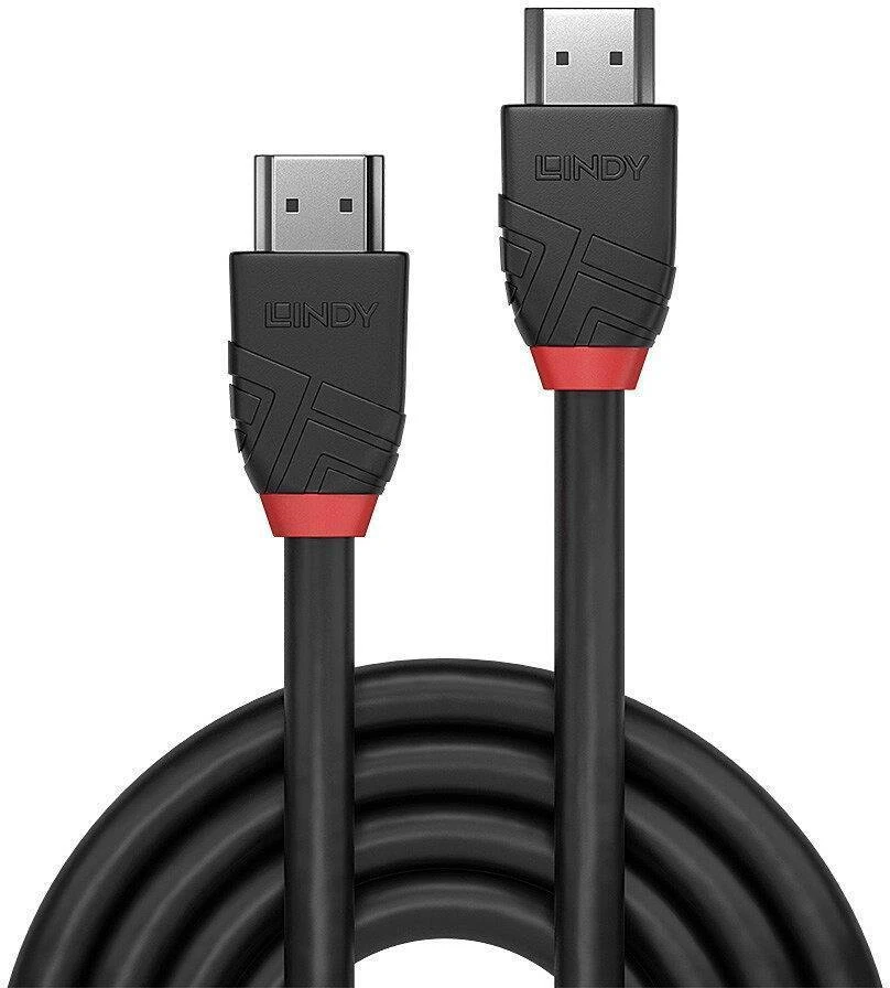 Lindy DisplayPort 1.2, Juodas Line 4K UHD M/M, juoda, 3m