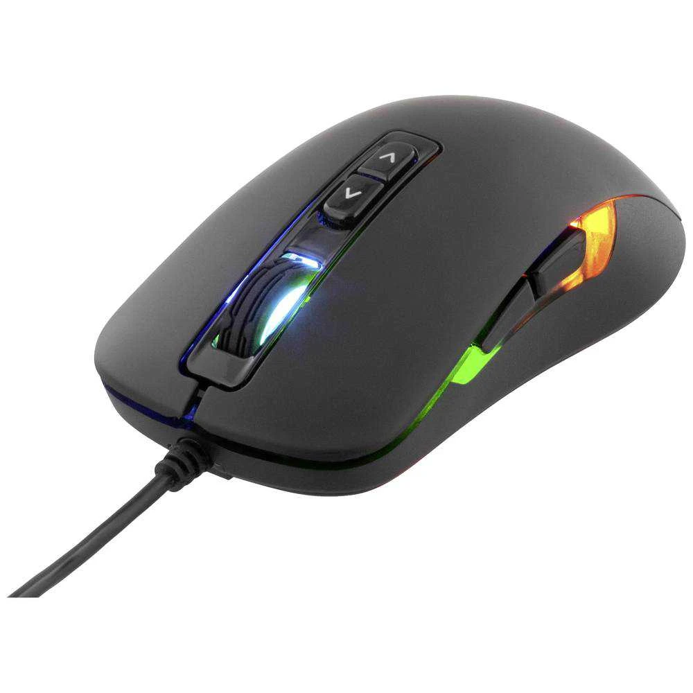 Pelė DELTACO GAMING su laidu 800-2000 DPI, 125 Hz, LED, USB, juoda / GAM-029