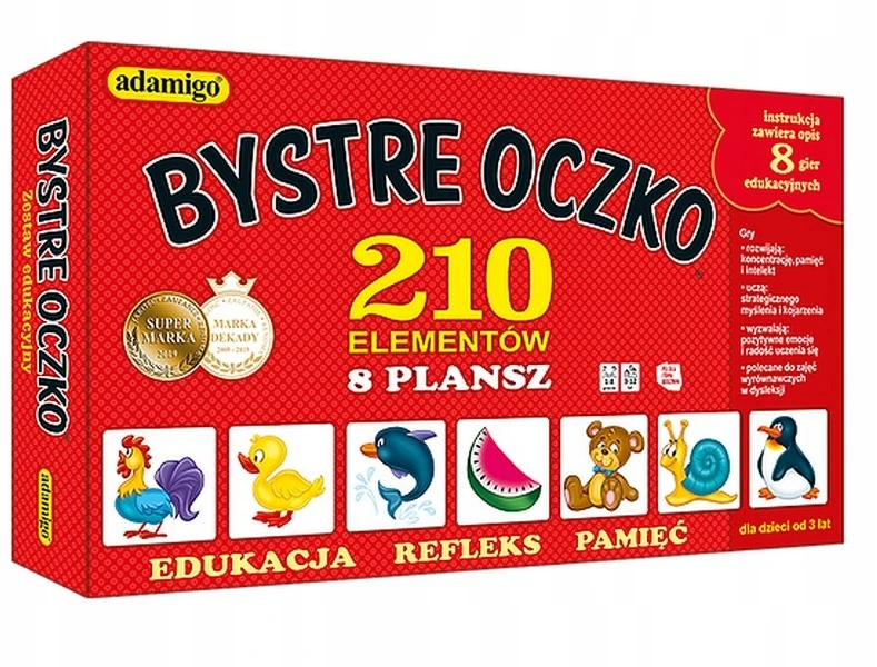 Edukacinis žaidimas Bystre kilpa rinkinys Adamigo, 214d.