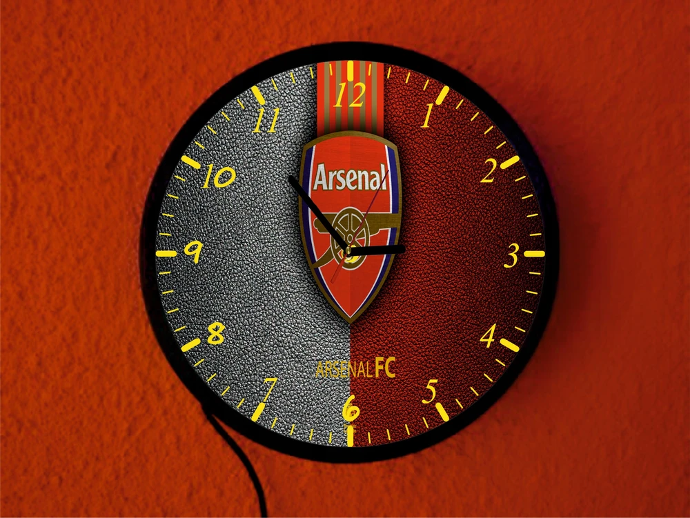 Laikrodis lampka nocna ARSENAL różne wzory