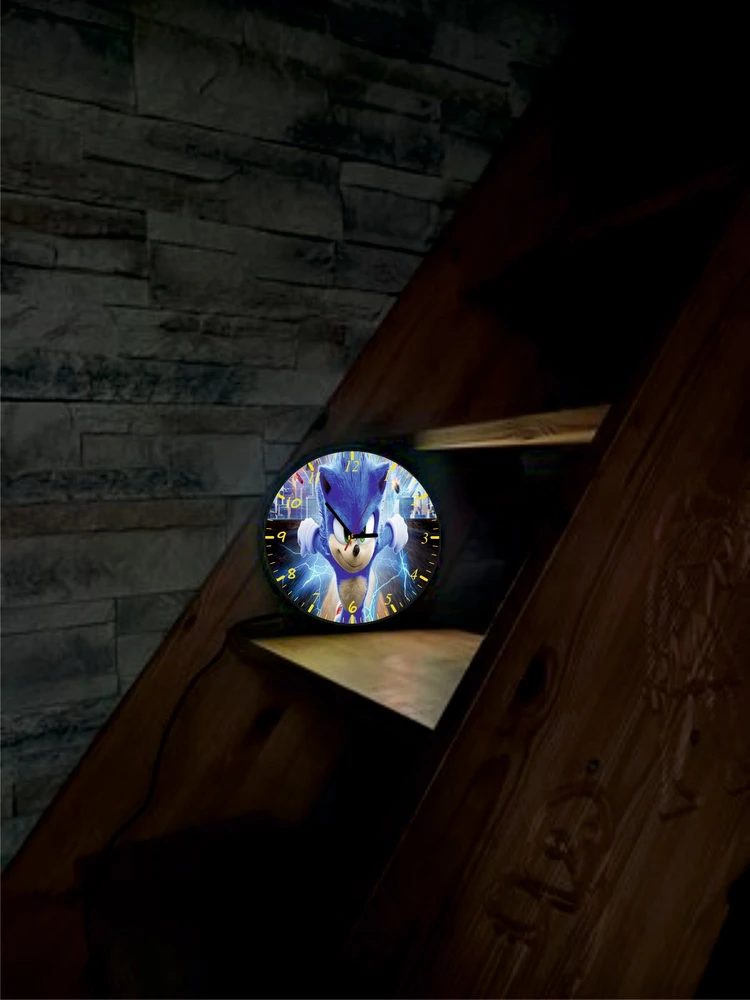 Laikrodis lampka nocna SONIC różne wzory