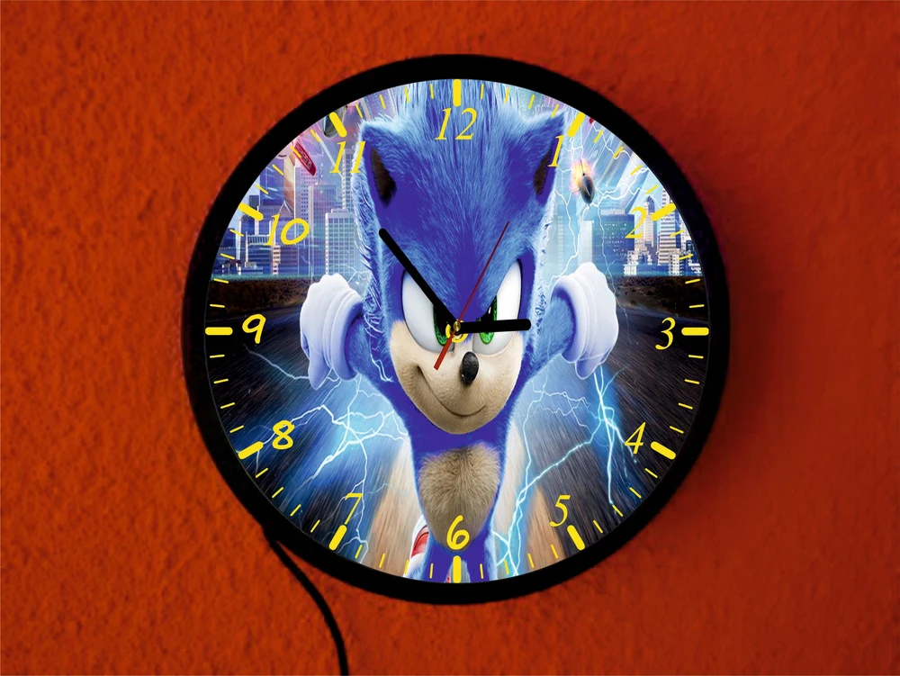 Laikrodis lampka nocna SONIC różne wzory