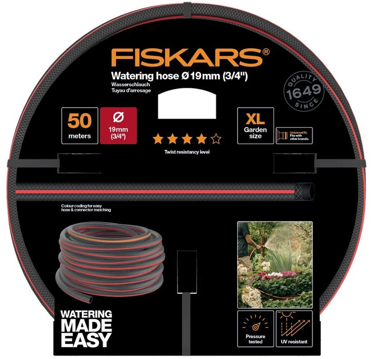 Fiskars Laistymo žarna 19mm (3/4") 50m Q4