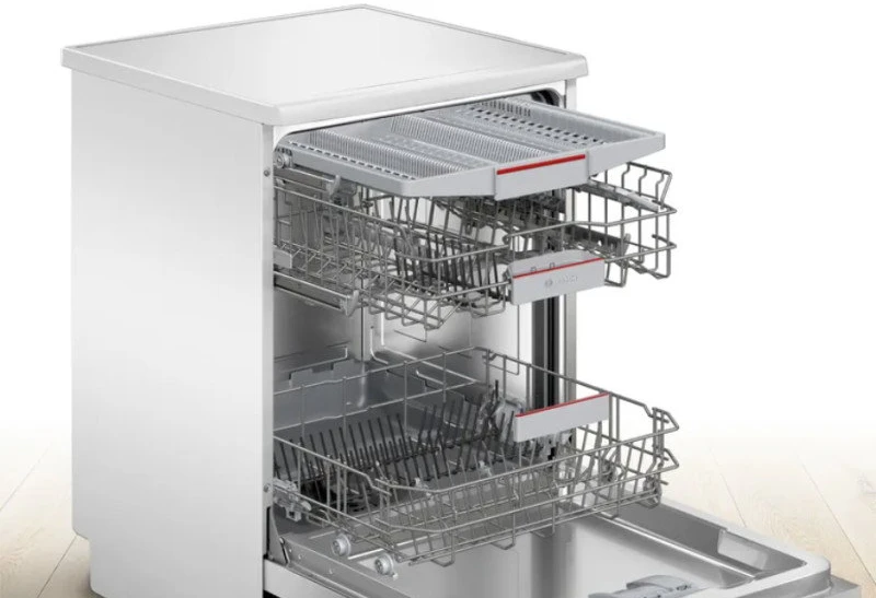 Bosch SMS4HVW00E Serija 4, Laisvai statoma indaplovė, 60 cm, Balta