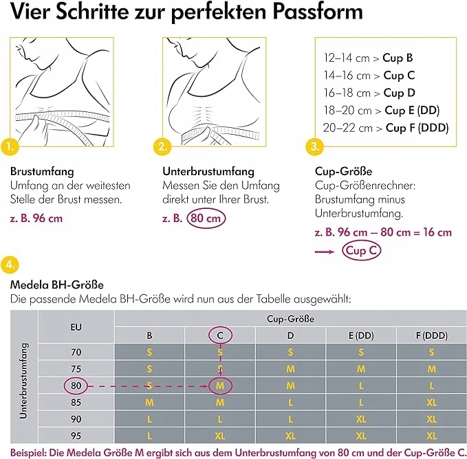 Laisvų rankų pientraukio liemenėlė Medela Hands-Free™ pientraukio liemenėlė, prisitaikantis tamprus audinys, saugus prigludimas, dydis M