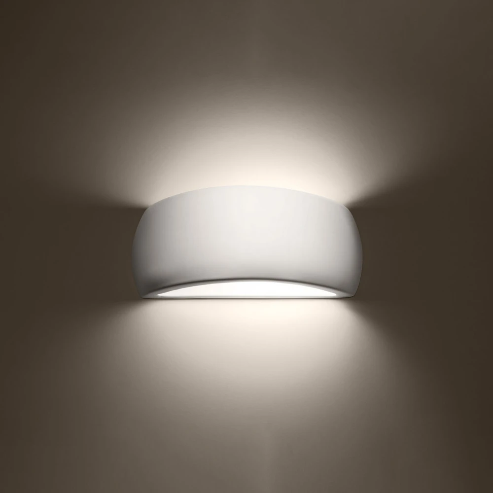 Sollux Lighting Lakuotas sieninis šviestuvas PONTIUS baltas blizgesys
