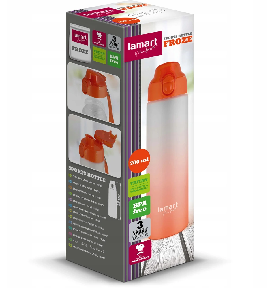Lamart FROZE gertuvė, oranžinė, 25 cm, 420 ml