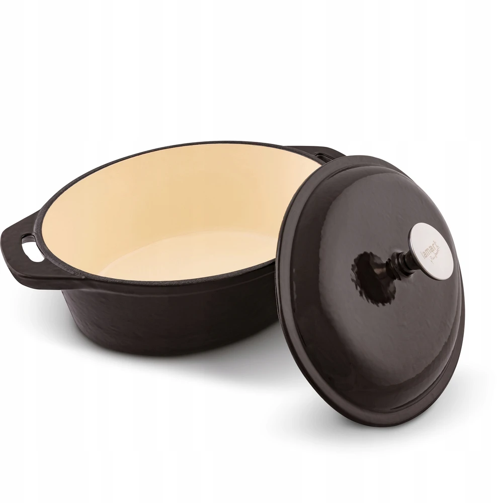 Lamart Troškintuvas emaliuotas, ketaus 3,6l 35,5-21x11,5cm