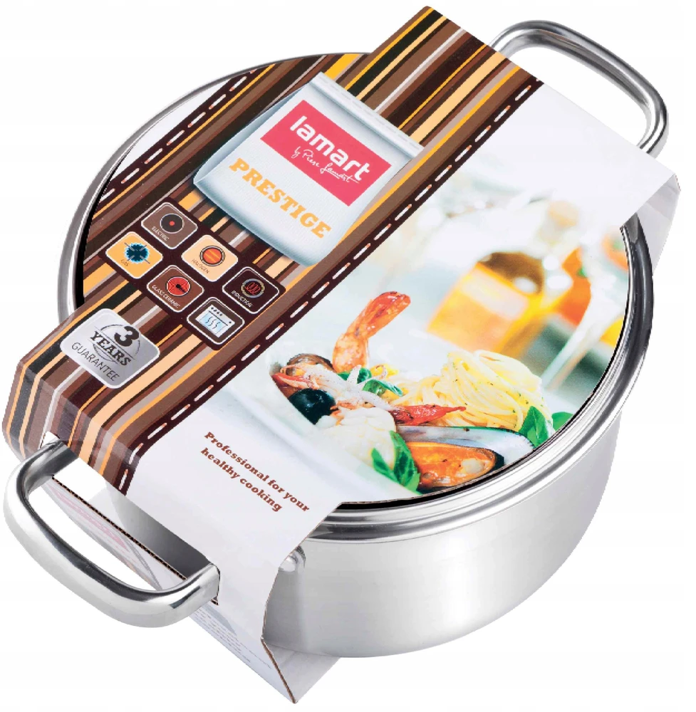 Lamart PRESTIGE LTSS1695 puodas, dangtis 16 cm, 1,8L