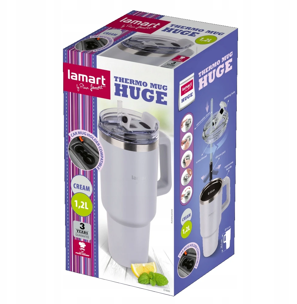 Lamart termosinis puodelis Huge LT4086, 1200 ml