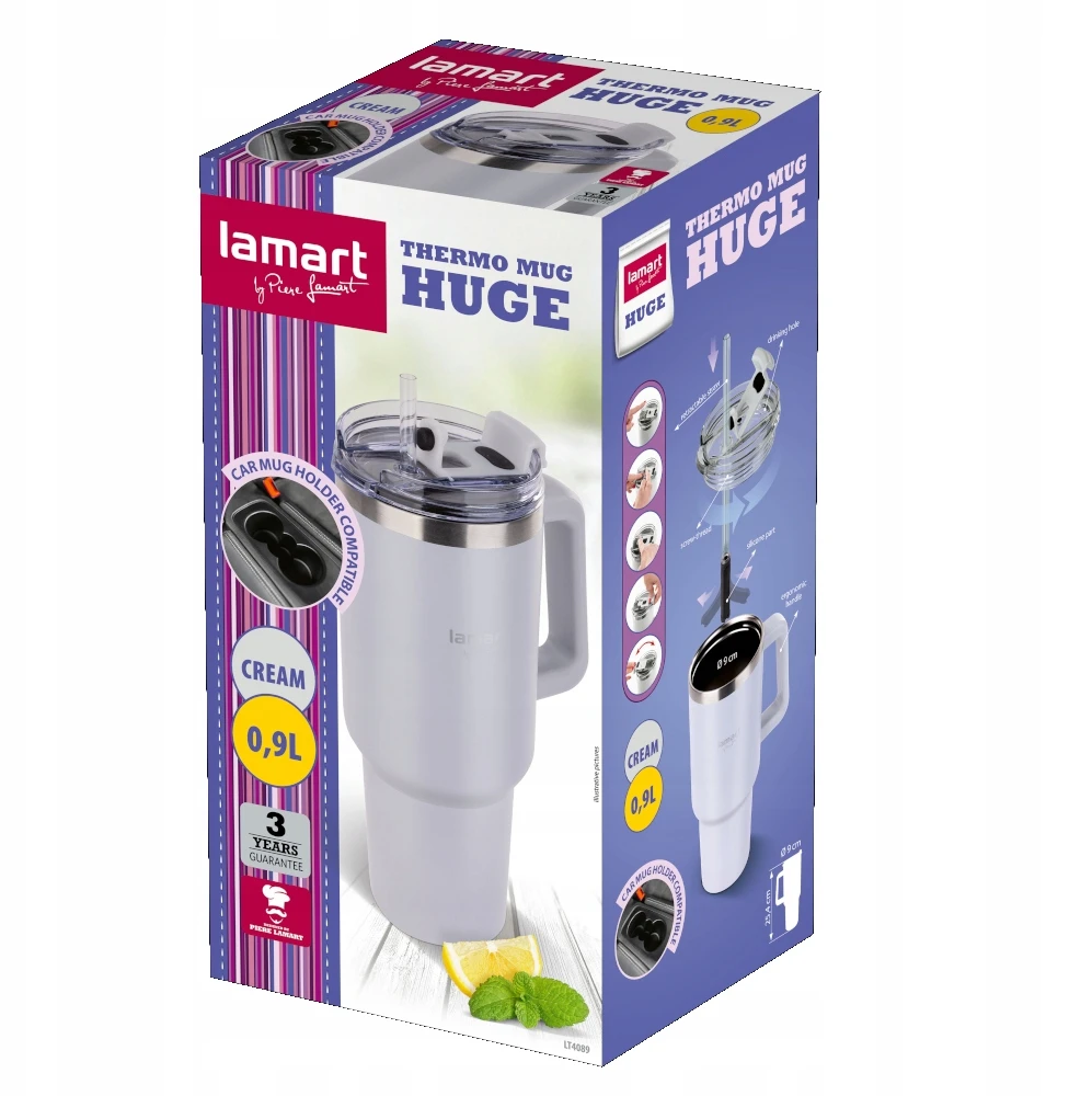 Lamart termosinis puodelis Huge LT4089, 900 ml
