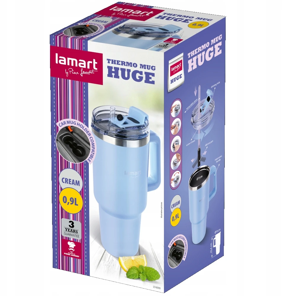 Lamart termosinis puodelis Huge LT4090, 900 ml