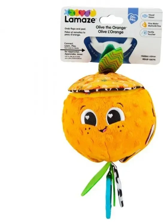 Lamaze Pakabinamas kūdikių žaislas Tomy Oranžinis