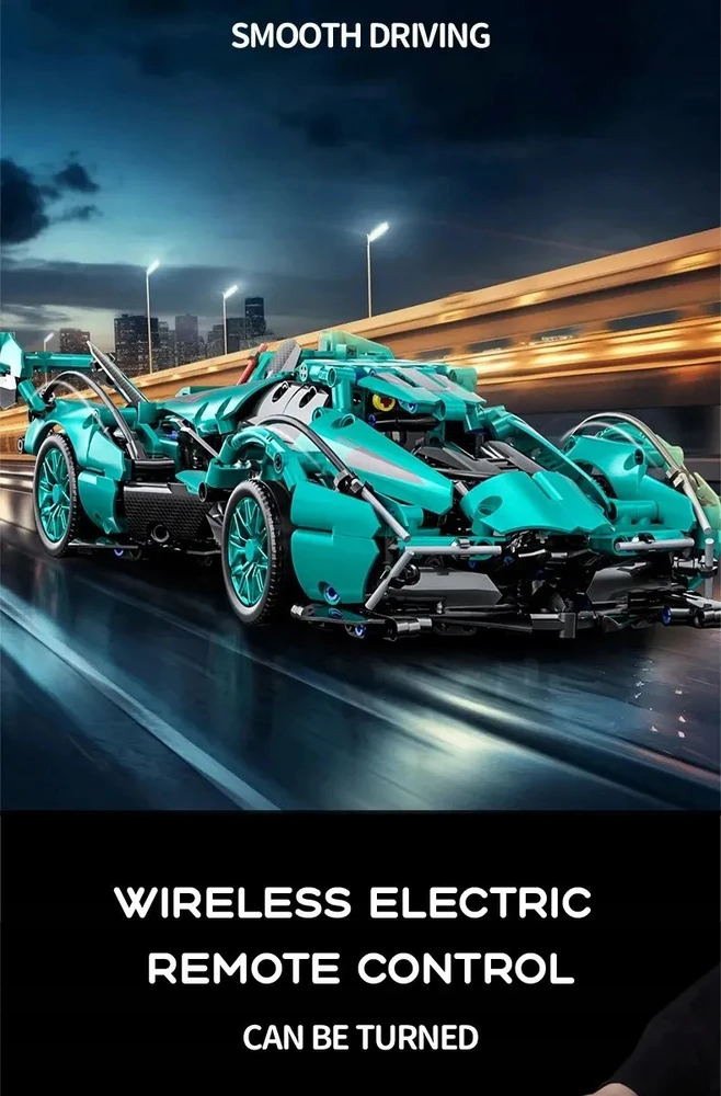 Lambo V12 Vision GT 1314 PCS TECHNIC Statybiniai blokai Sportinis modelis Kūrybinės pramogos