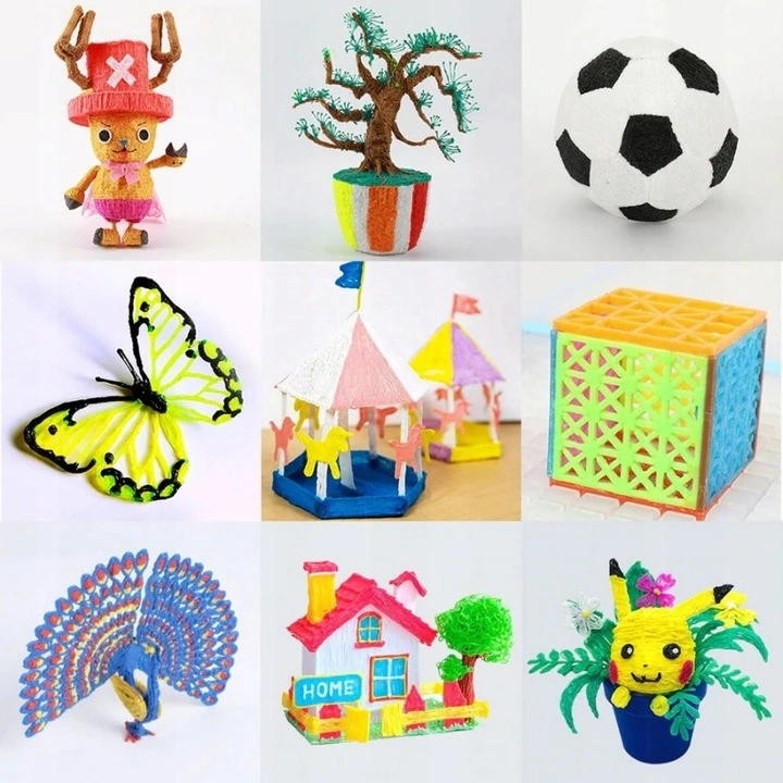 Lamex 3D rašiklio rinkinys Creative Filament 109m papildymas vaikams
