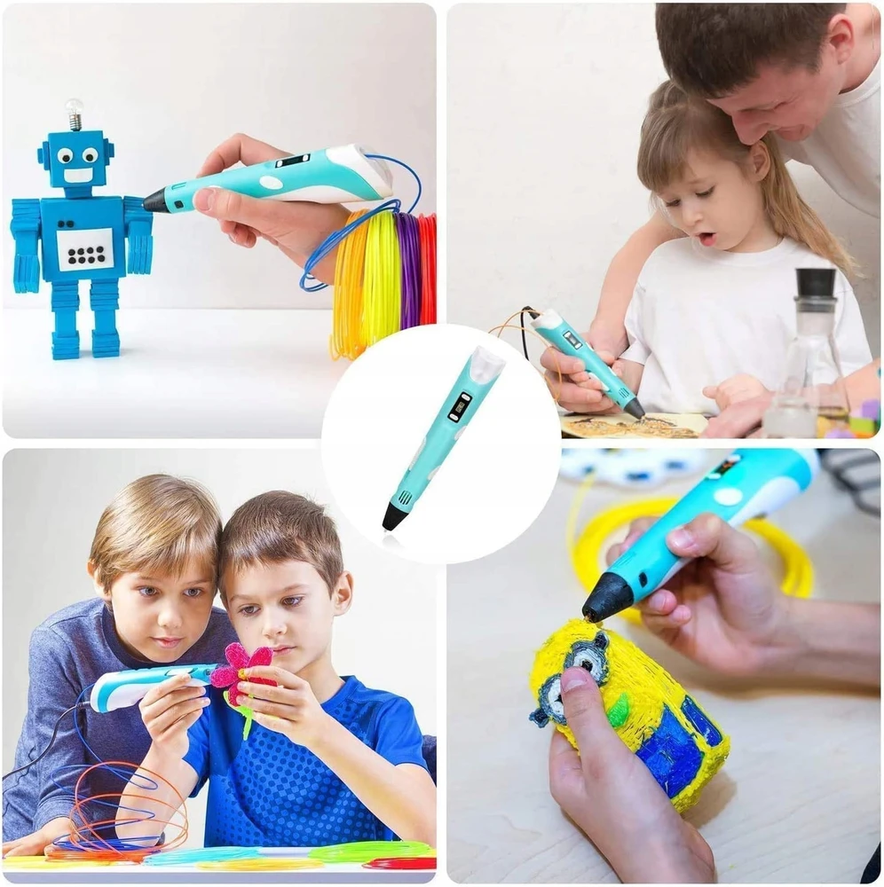 Lamex TUŠKINIS 3D SPAUSDINTUVAS VAIKAMS / MEGA SET FILAMENT COLOR Įdėklai 210M