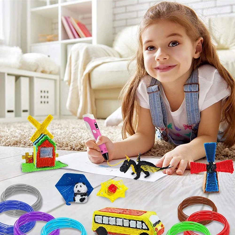 Lamex TUŠKINIS 3D SPAUSDINTUVAS VAIKAMS / MEGA SET FILAMENT COLOR Įdėklai 210M