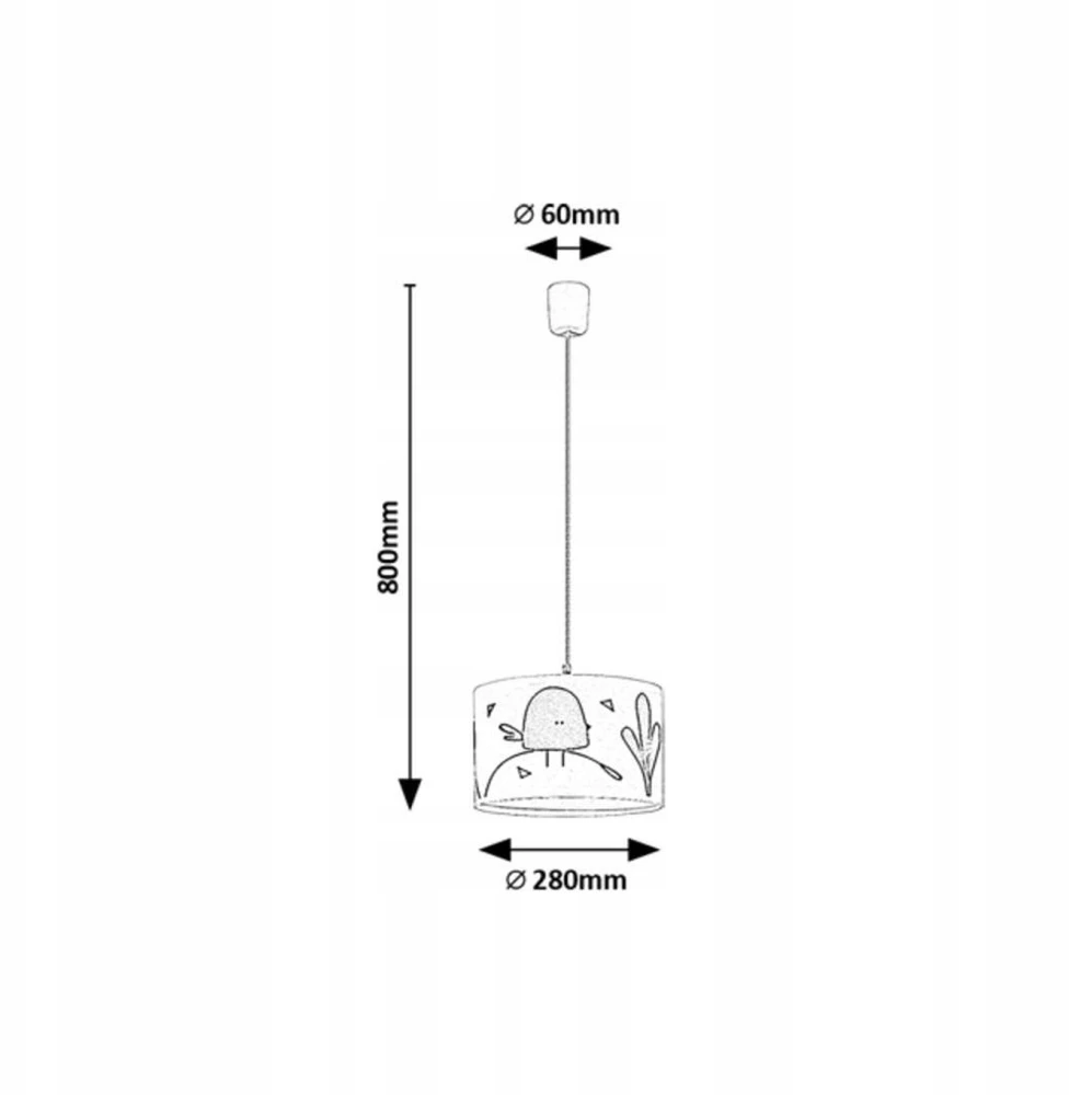Lampa dziecięca wisząca FOWLY 72069 Rabalux