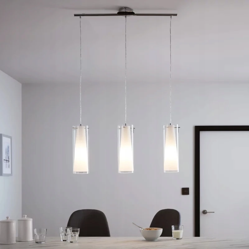 Lampa GoodHome Dimonika 3-punktowa E27 chrom/ZM