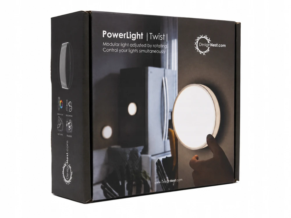Lampa LED su Regulacją Światła Magnetyczna Allocacoc PowerLight Twist 4000K