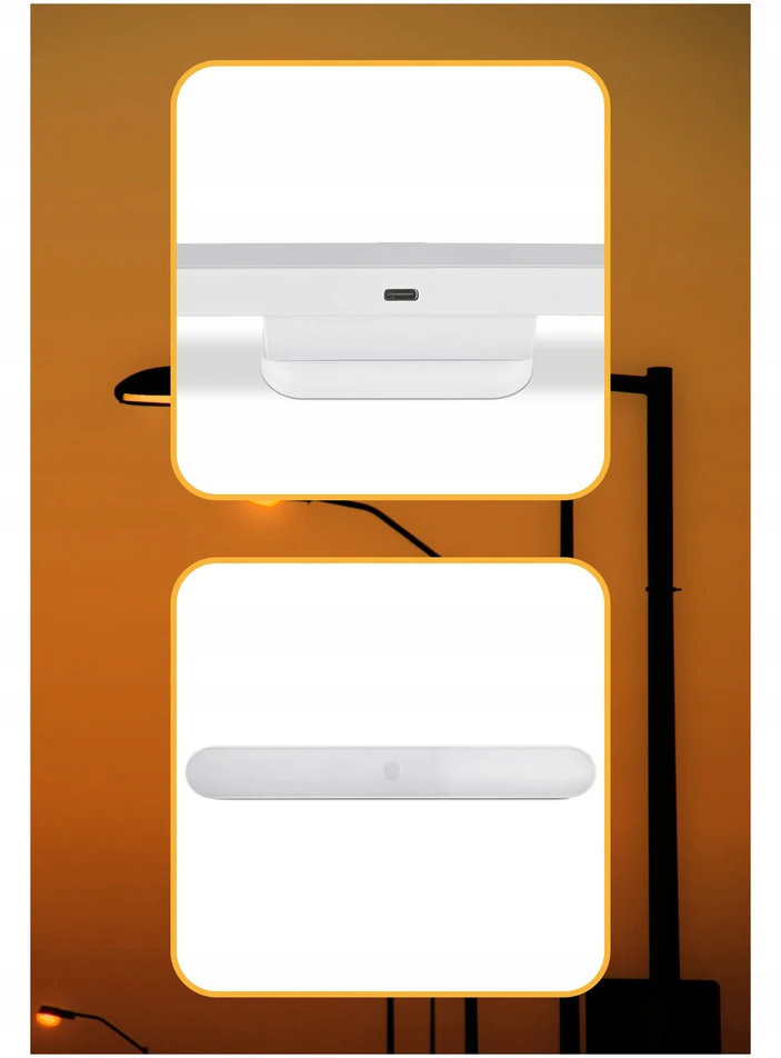 LAMPA LED VIDEX Naktinė lempa 3 BARWY ŚWIATŁA 150 LUMENÓW USB C Pultas