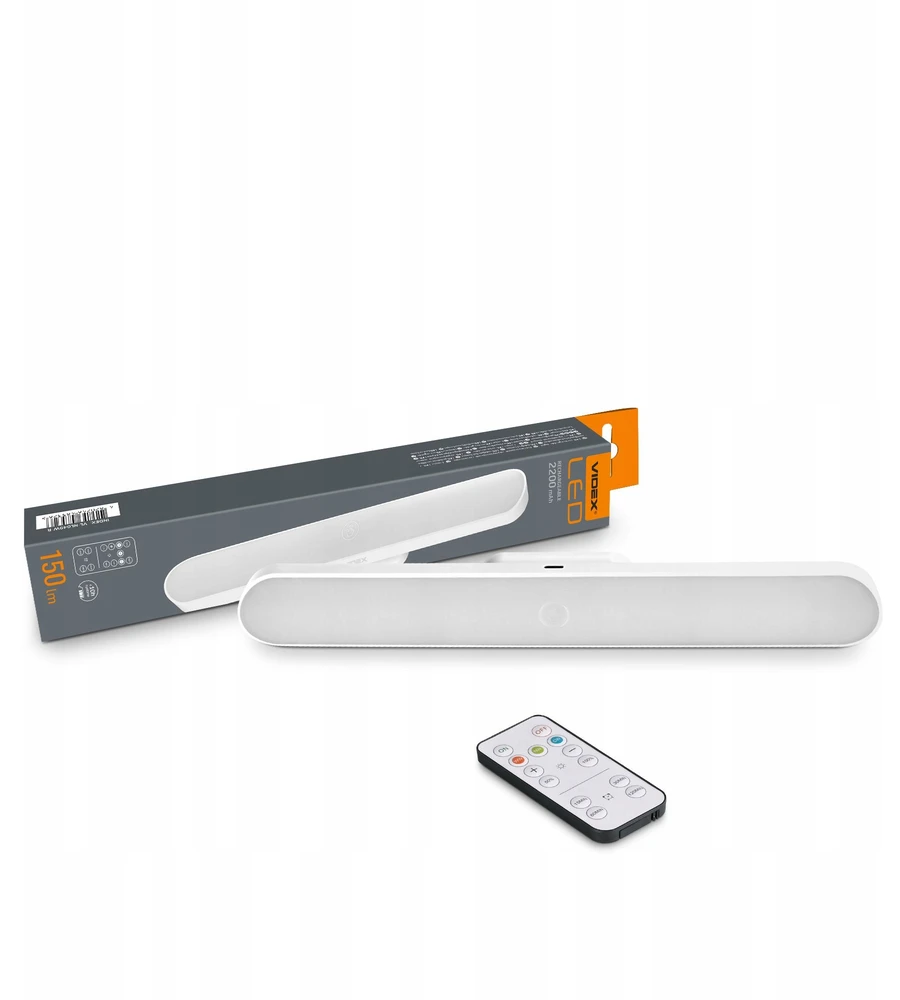 LAMPA LED VIDEX Naktinė lempa 3 BARWY ŚWIATŁA 150 LUMENÓW USB C Pultas