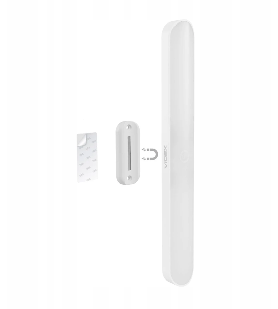 LAMPA LED VIDEX Naktinė lempa 3 BARWY ŚWIATŁA 150 LUMENÓW USB C Pultas