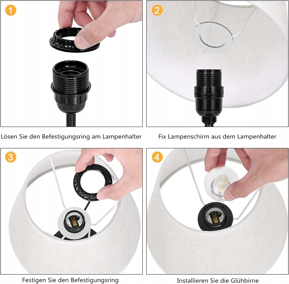 Lampa Rinkinys DWÓCH LAMPEK NOCNYCH Z DWOMA GNIAZDAMI USB I GNIAZDEM E27