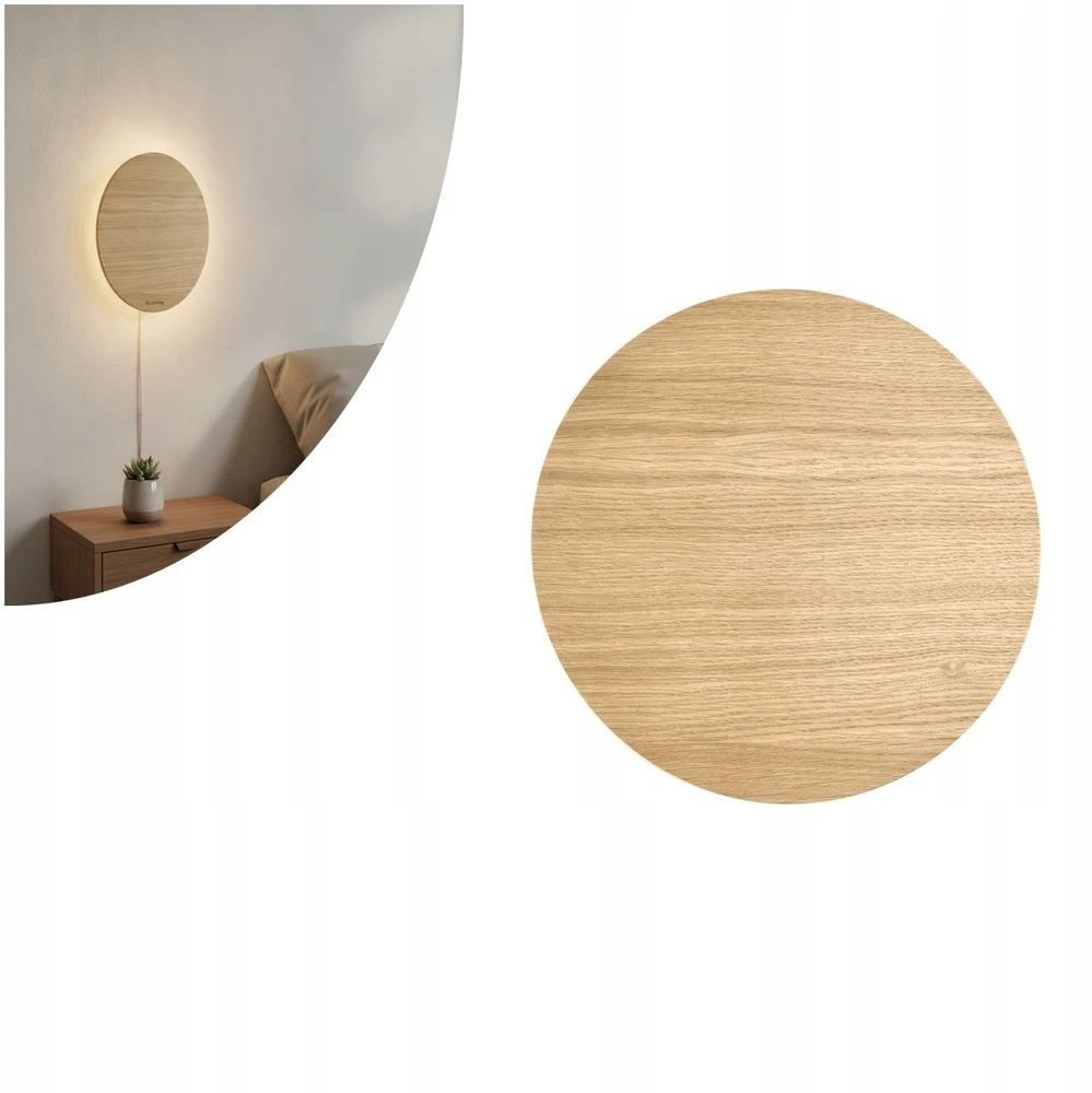 Sieninis šviestuvas Lampa ścienna LUNA WOOD 300 3377 TK Lighting