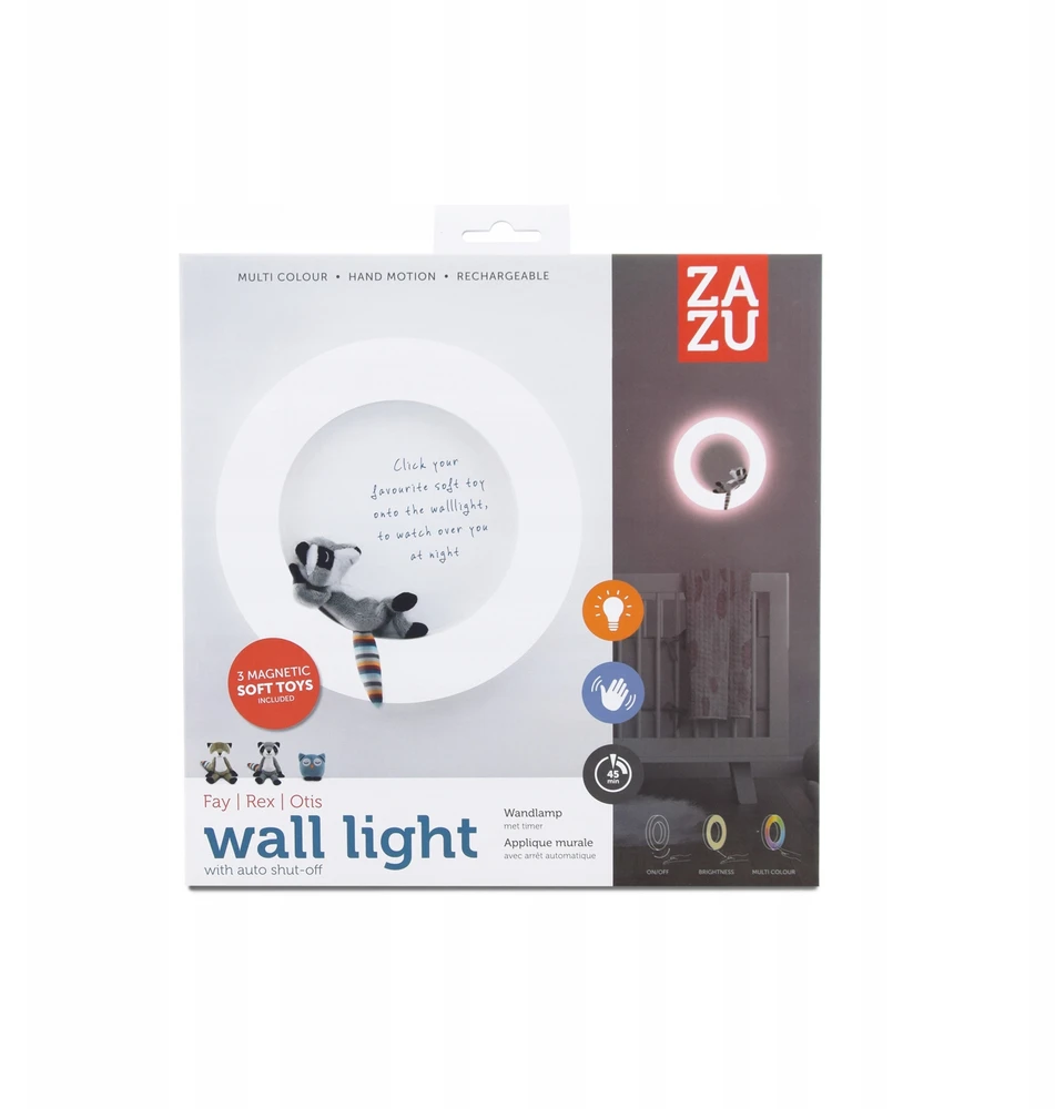 Lampa ścienna ZAZU zintegrowane źródło LED balta