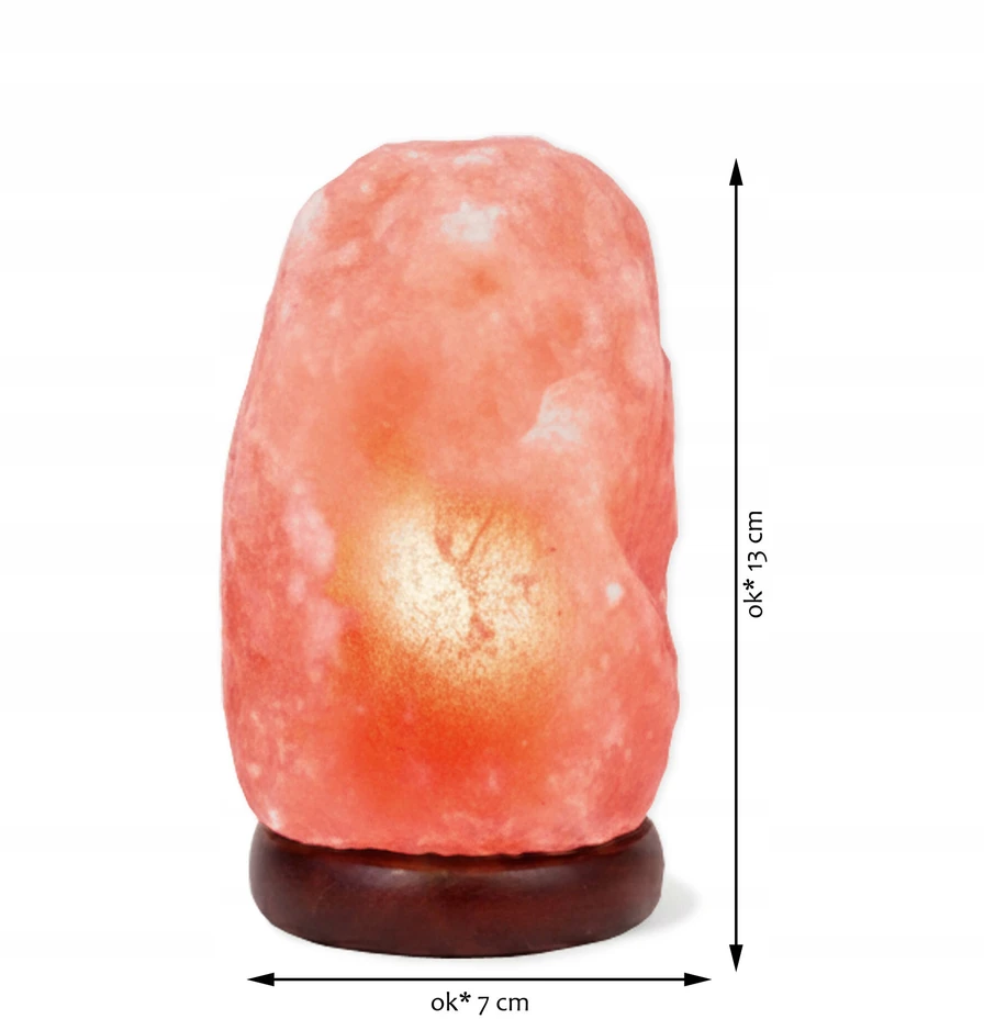 Lampa SOLNA Himalajska na USB JONIZATOR Lampka Naturalna su SOLI LUMI