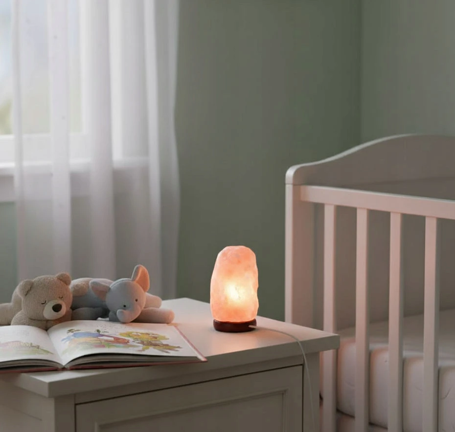 Lampa SOLNA Himalajska na USB JONIZATOR Lampka Naturalna su SOLI LUMI