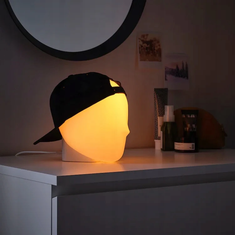 Lampa stołowa IKEA ISKÄRNA balta LED