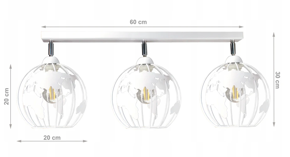 Bez Marki Lampa sufitowa do pokoju dziecięcego GLOBUS żyrandol plafon loft led lampy