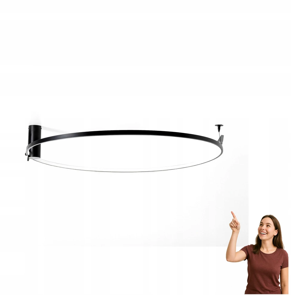 Lubinis šviestuvas Zumaline Lampa sufitowa LED 40W HORIK 89429-90BK Zuma Line