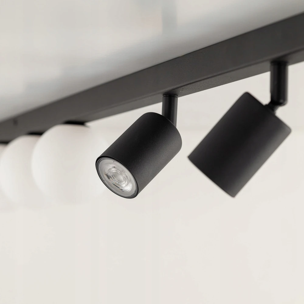 Lubinis šviestuvas Lampa sufitowa listwa TK-Lighting Vox VI 3xGU10 3xG9 Juodai Balta 159 cm