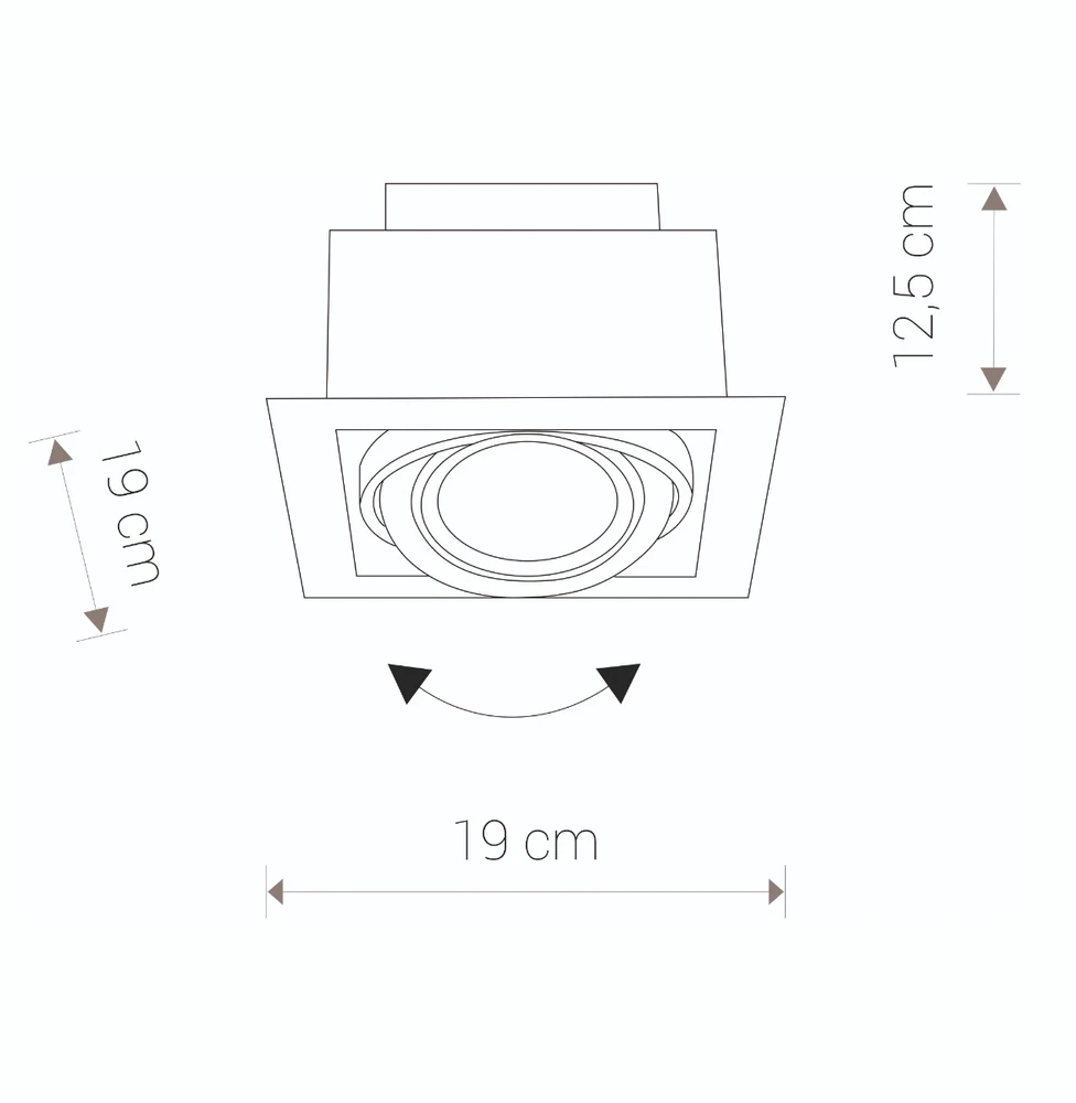 Lampa sufitowa podtynkowa DOWNLIGHT Baltas 9575 Nowodvorski