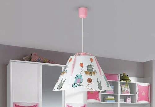 Lampa sufitowa Rabalux E27 rožinė