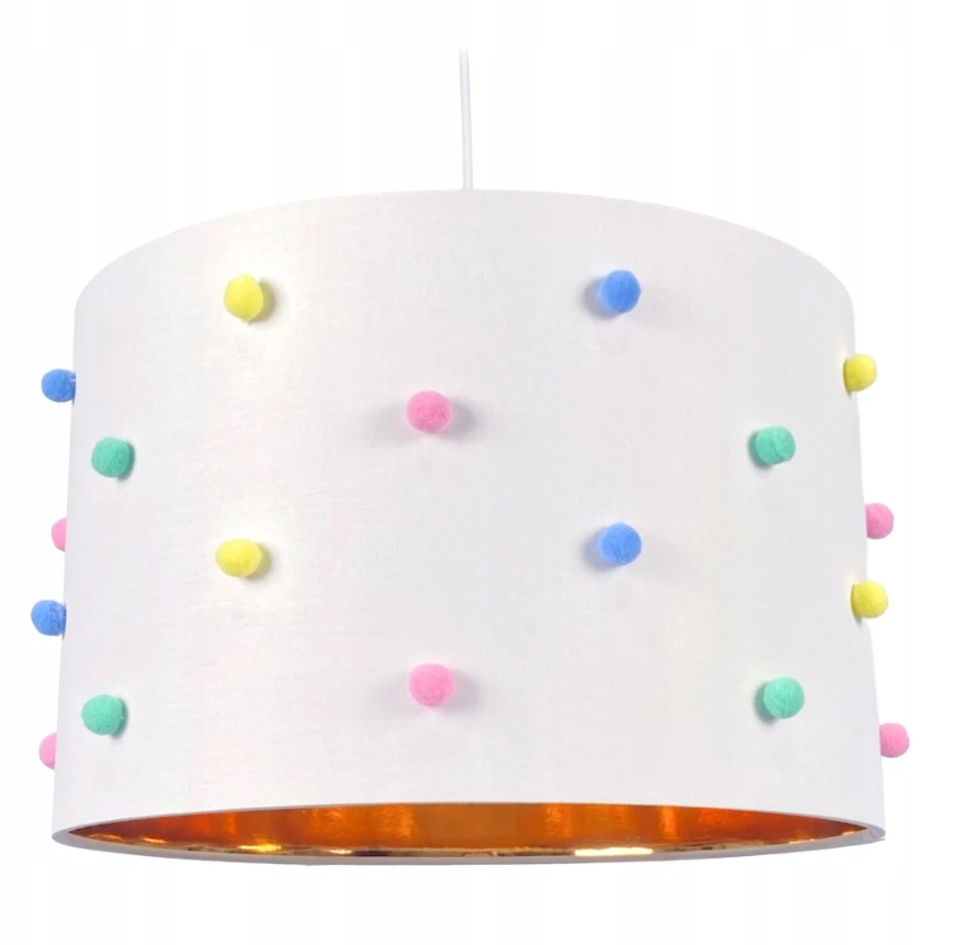 Lampa sufitowa Relaxdays E27 balta, lampa do pokoju dziecięcego