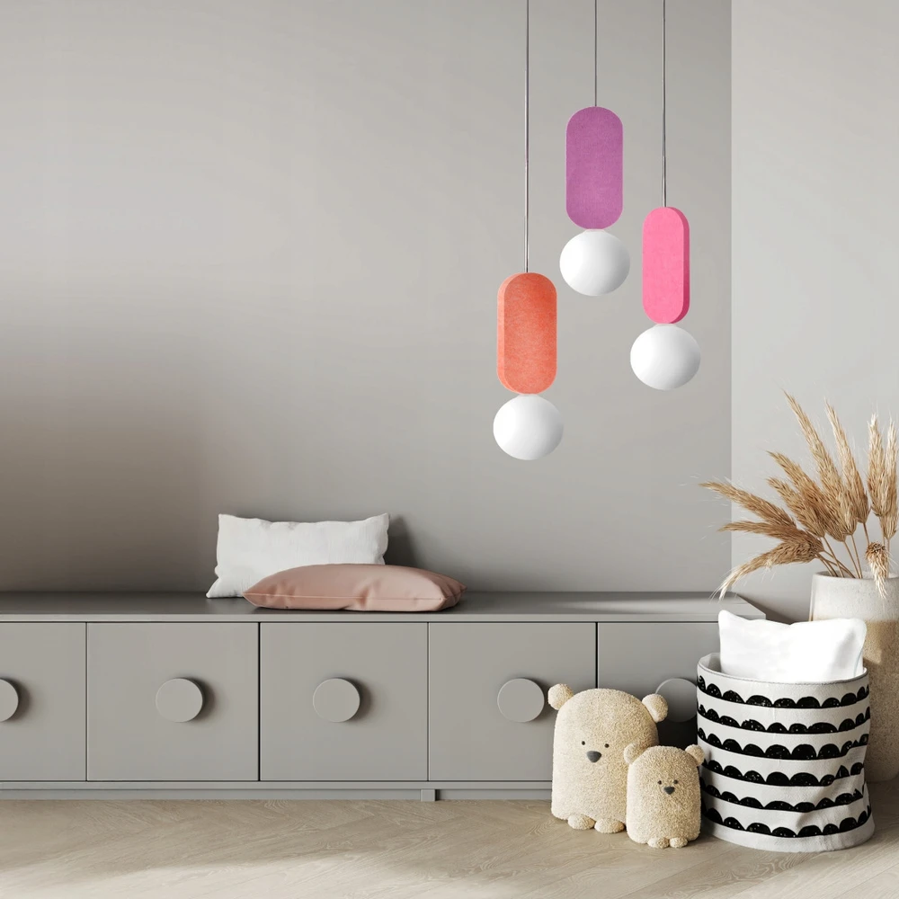 Lampa wisząca BALLO 3xG9 kolorowa do pokoju dziecka Light Prestige